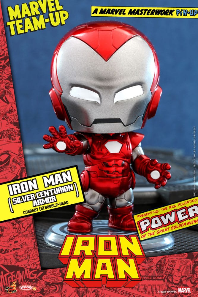Marvel Comics Cosbaby (S) Mini Figure Iron Man (Silver Centurion