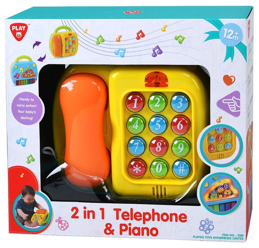 2 in 1 Telefoon en piano - op batt 4892401021854