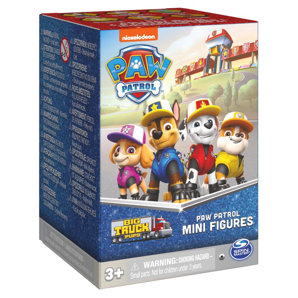 Mini Figuren - Big Truck Pups - Paw Patrol Verrassingsset met miniactiefiguur van 5 cm in vrachtwagenverpakking 0778988412879