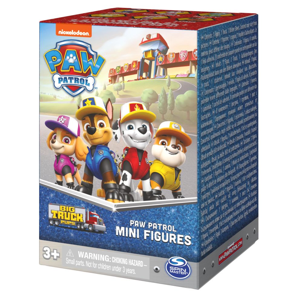 Mini Figuren - Big Truck Pups - Paw Patrol Verrassingsset met miniactiefiguur van 5 cm in vrachtwagenverpakking 0778988412879