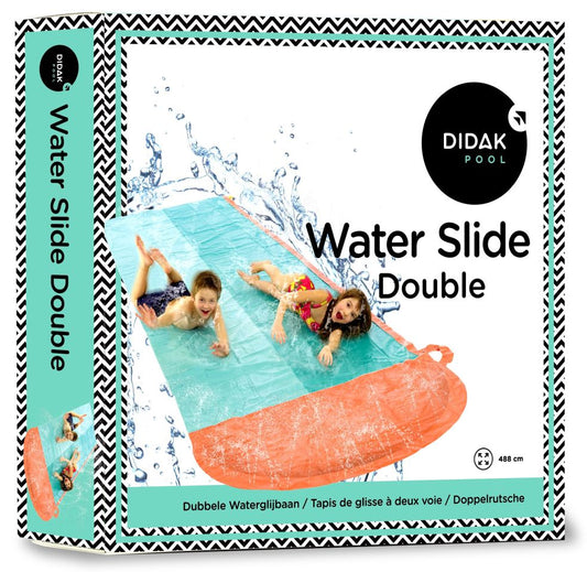 Dubbele waterglijbaan 488x130 cm 3700115024881