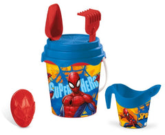 Emmer 17 cm met gieter en accessoires - Spiderman 8001011186020