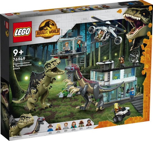 Giganotosaurus en Therizinosaurus Aanval - Lego Jurassic World 5702016913552