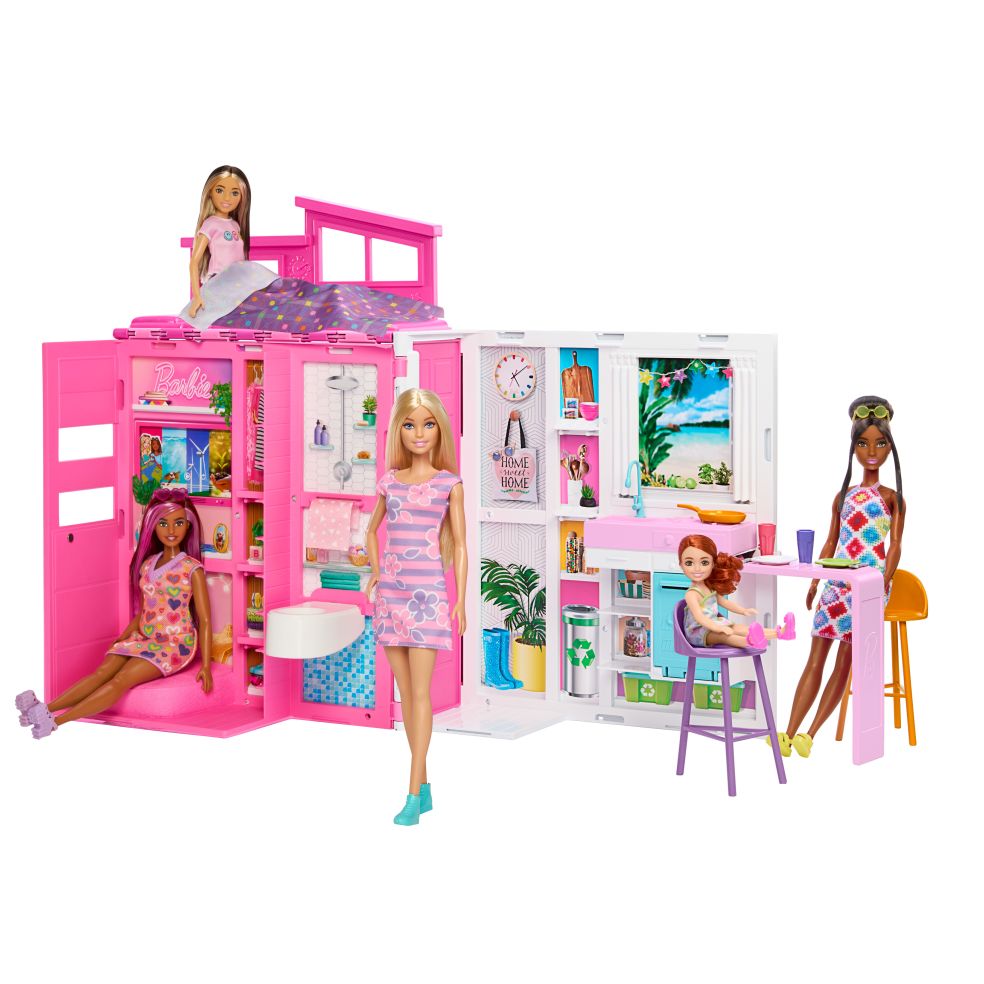 Barbie  Getaway House  Doll And Playset 0194735178308