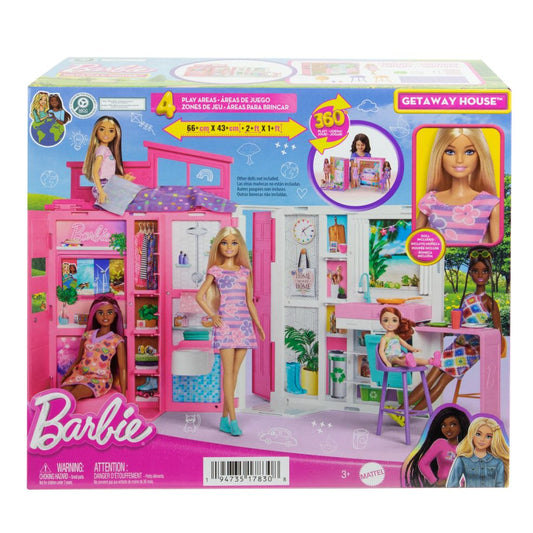 Barbie  Getaway House  Doll And Playset 0194735178308