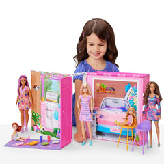 Barbie  Getaway House  Doll And Playset 0194735178308