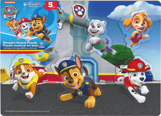 Paw Patrol – Wooden Figures Puzzle With Sound (English Only) 0778988327814