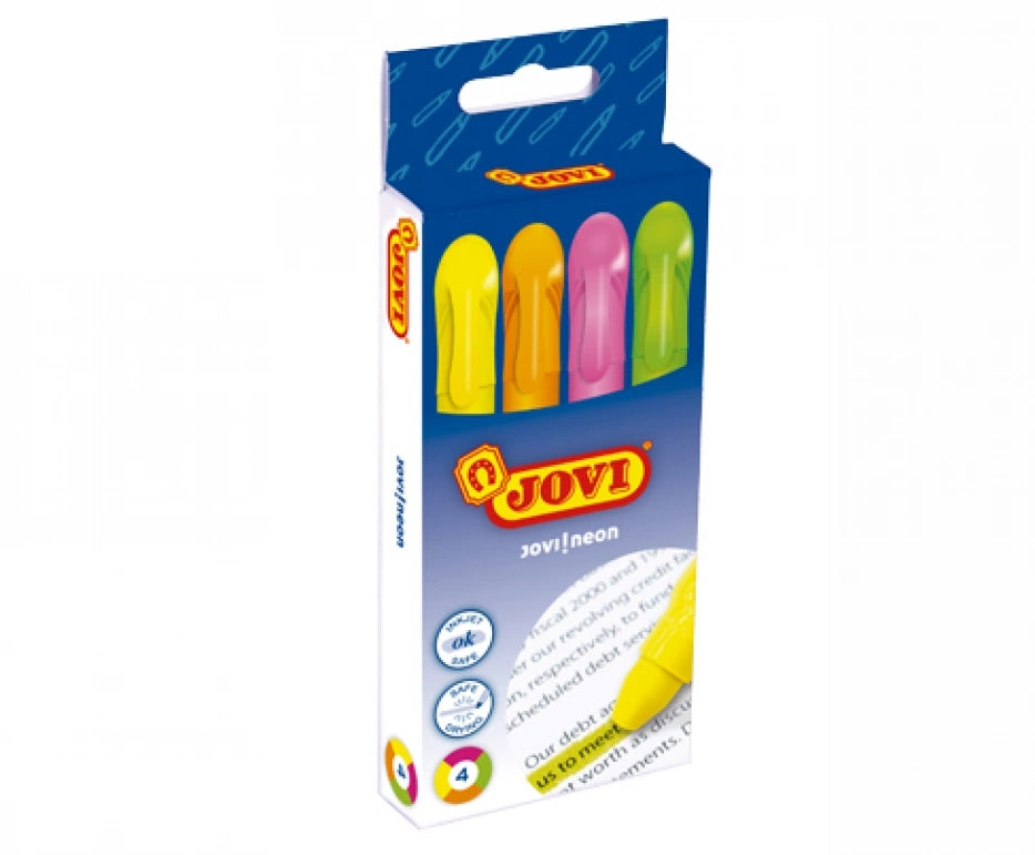 Gel markeerstift gemengde kleuren - doos 4 st 8412027028653