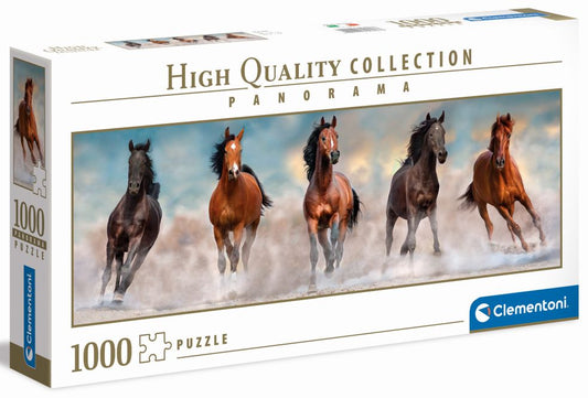 Puzzel High Quality panorama - Horses - 1000 st 8005125396078