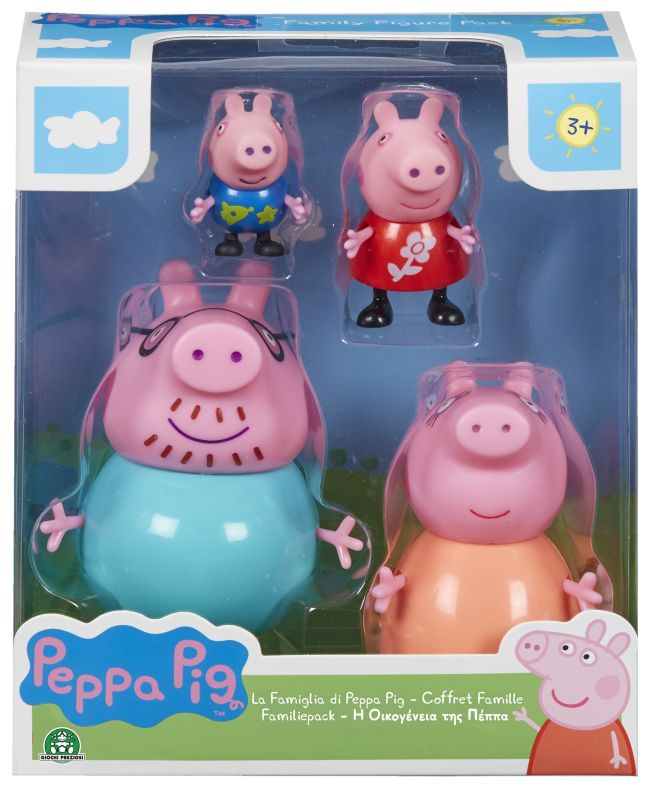 Koffer met 4 personages familie - Peppa Pig 8056379048275