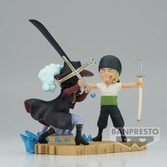 One Piece: World Collectible Figure Log Stories - Roronoa Zoro vs Dracule Mihawk Figure 4983164886030