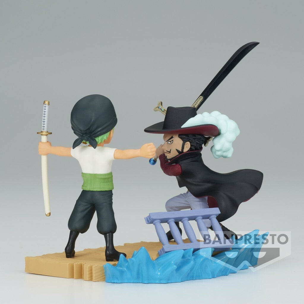 One Piece: World Collectible Figure Log Stories - Roronoa Zoro vs Dracule Mihawk Figure 4983164886030