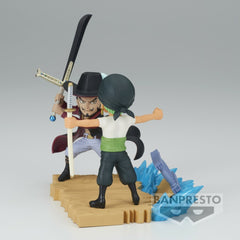 One Piece: World Collectible Figure Log Stories - Roronoa Zoro vs Dracule Mihawk Figure 4983164886030