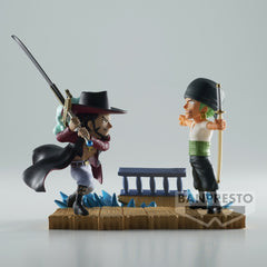 One Piece: World Collectible Figure Log Stories - Roronoa Zoro vs Dracule Mihawk Figure 4983164886030