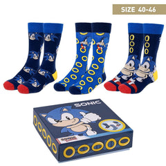  Sonic the Hedgehog: Socks 3-Pack Size 40-46  8445484333428