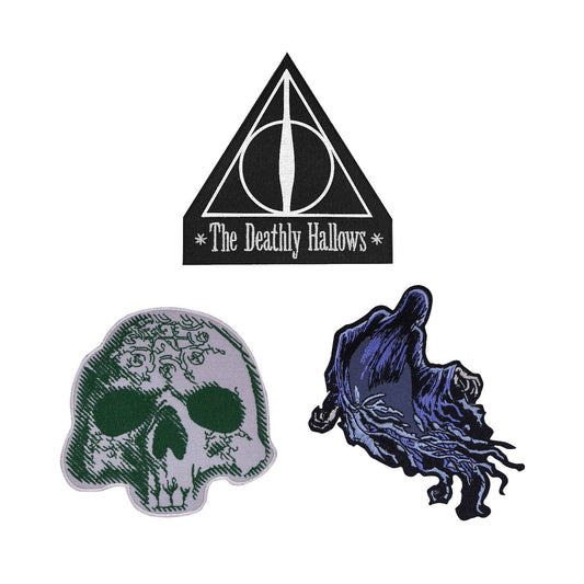  Harry Potter: Deluxe Deathly Hallows Crest Patches 3-Pack  4895205600300
