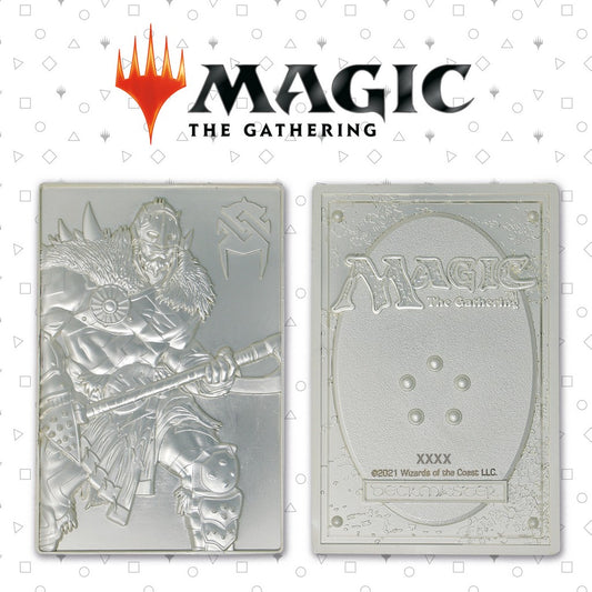  Magic the Gathering: Garruk Wildspeaker Limited Edition Silver Plated Metal Collectible  5060662469107