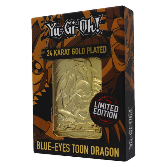  Yu-Gi-Oh! Blue Eyes Toon Dragon 24k Gold Plated Collectible  5060662466441
