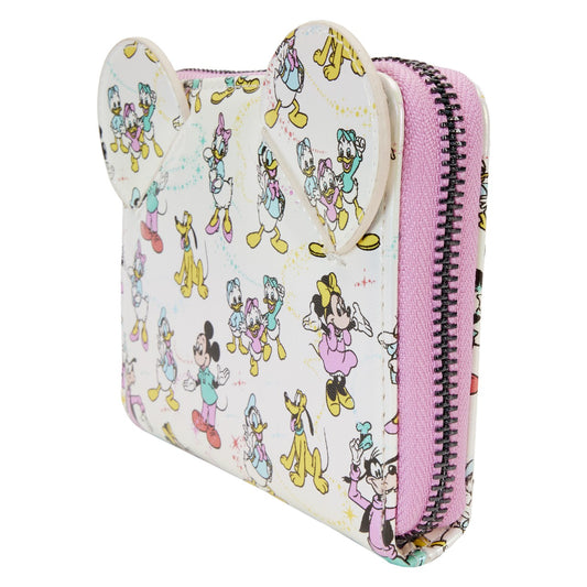  Disney: 100th Anniversary - All Over Print Zip Around Wallet  0671803476523