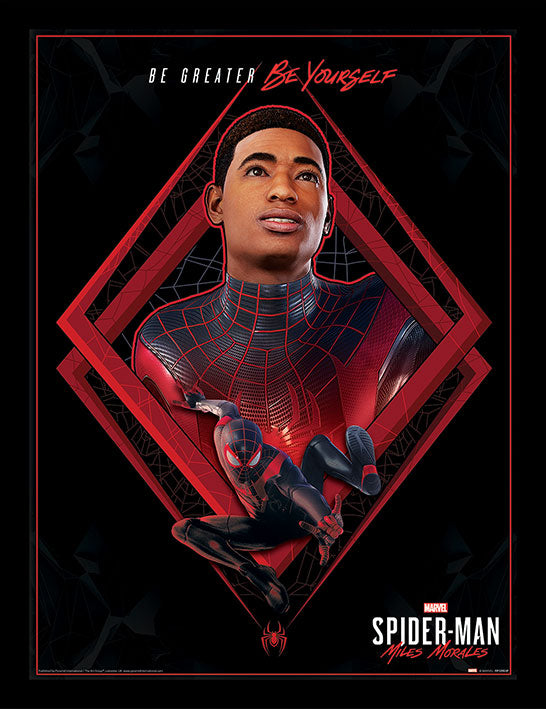  Marvel: Spider-Man Miles Morales Be Greater 30 x 40 cm Framed Print  5051265801067