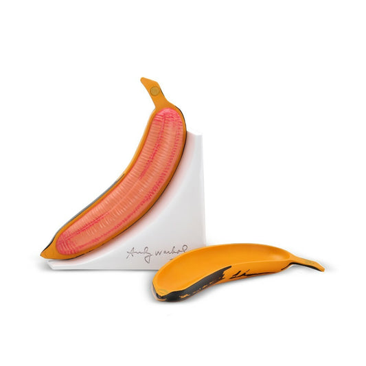  Andy Warhol: Yellow Resin Banana Bookends  0883975157951