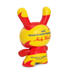  Andy Warhol: Yellow Brillo Box Dunny 8 inch Vinyl Art Figure  0883975187040