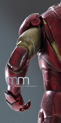  Marvel: Iron Man 2 - Iron Man Life Sized Statue Battlefield Version  1623155030815