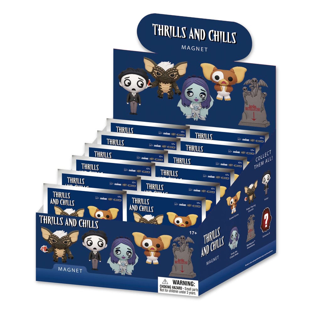 Thrills and Chills Magnets Series 1 Display (12)  0077764471957