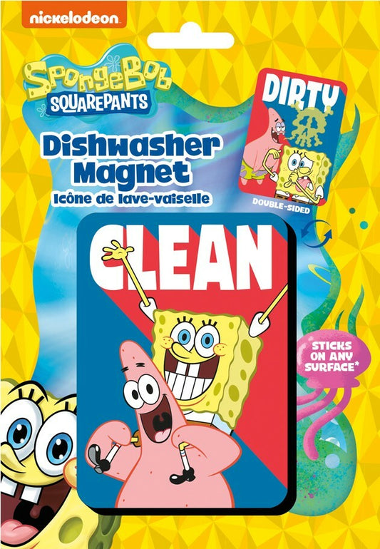  SpongeBob SquarePants: Clean Dirty Dishwasher Magnet  0840391152984