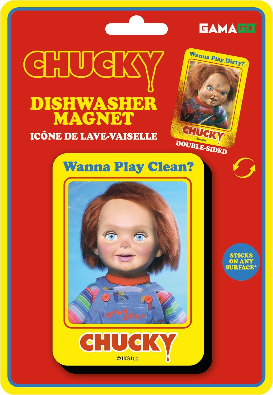  Child's Play: Chucky Clean Dirty Dishwasher Magnet  0840391150225