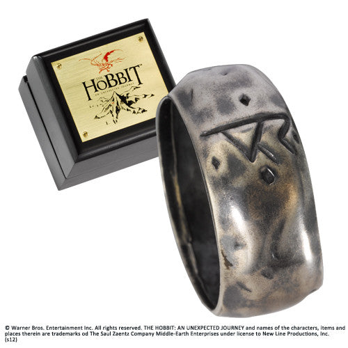  The Hobbit: Thorin Silver Rune Ring Size 14  1623155048339
