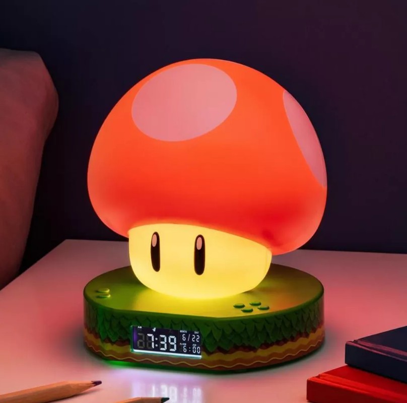  Super Mario: Super Mushroom Digital Alarm Clock  5055964792503