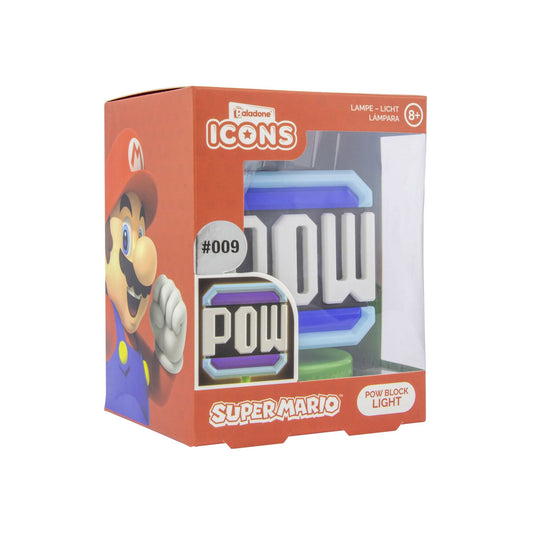  Super Mario: Pow Block Icon Light  5055964738532