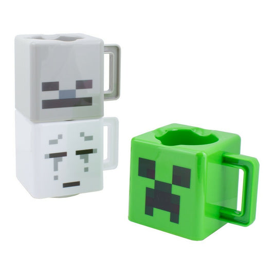  Minecraft: Set of 3 Stacking Mugs  5055964785383