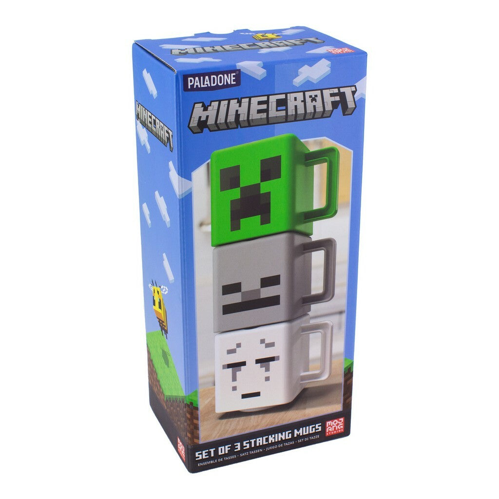  Minecraft: Set of 3 Stacking Mugs  5055964785383