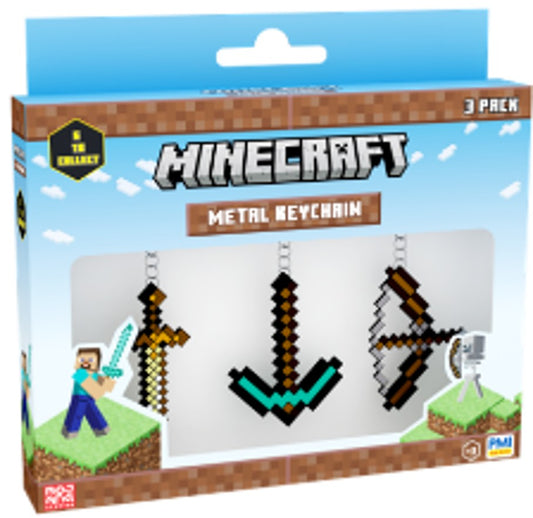  Minecraft: Metal Keychain 3-Pack  7290120511095