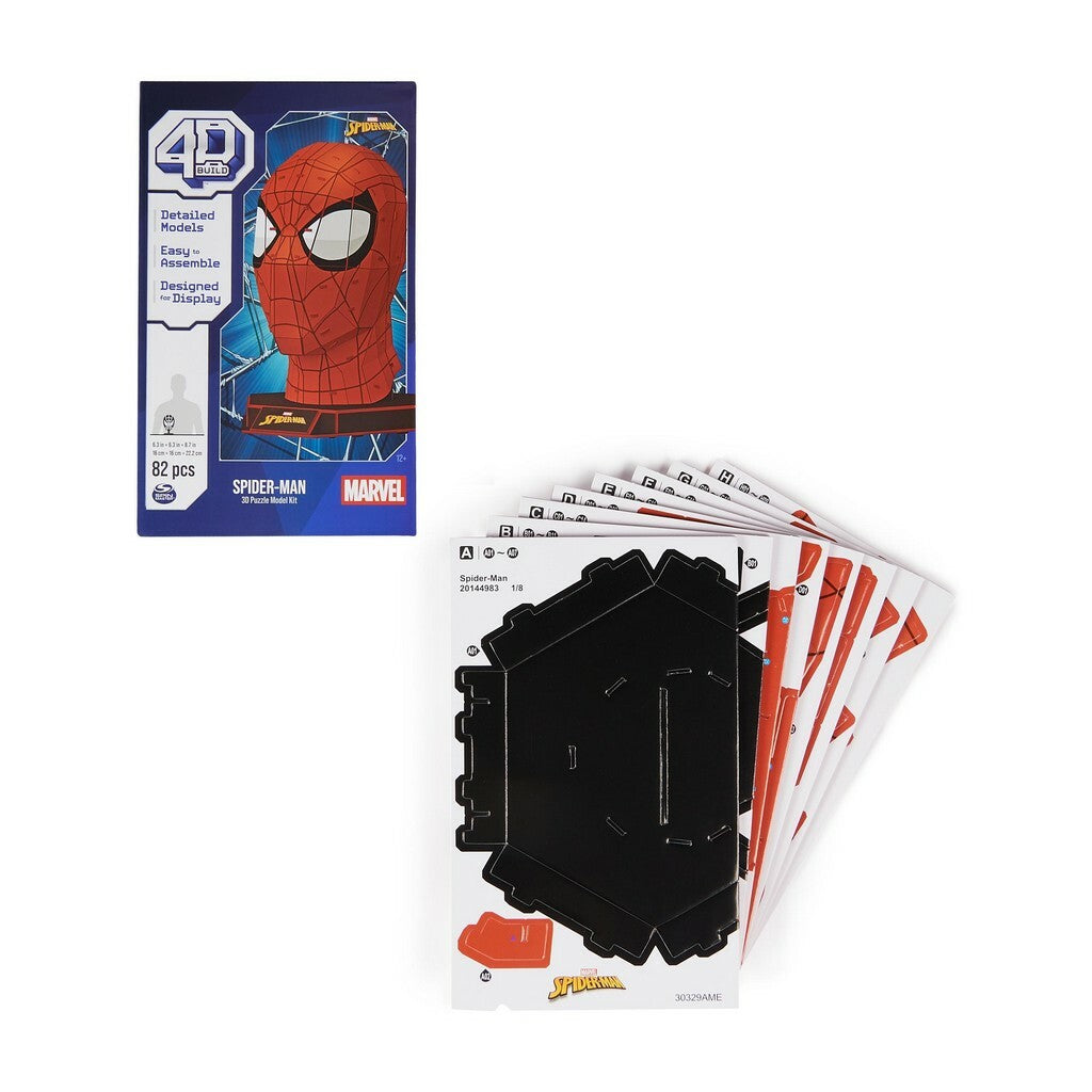  Marvel: 4D Build - Spider-Man Head 3D Puzzle  0681147013568