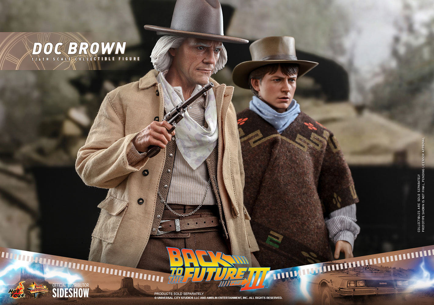  Back to the Future 3: Doc Brown 1:6 Scale Figure  4895228609359