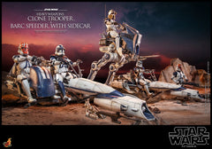  Star Wars: The Clone Wars - Heavy Weapons Clone Trooper and BARC Speeder 1:6 Scale Figure Set  4895228611505
