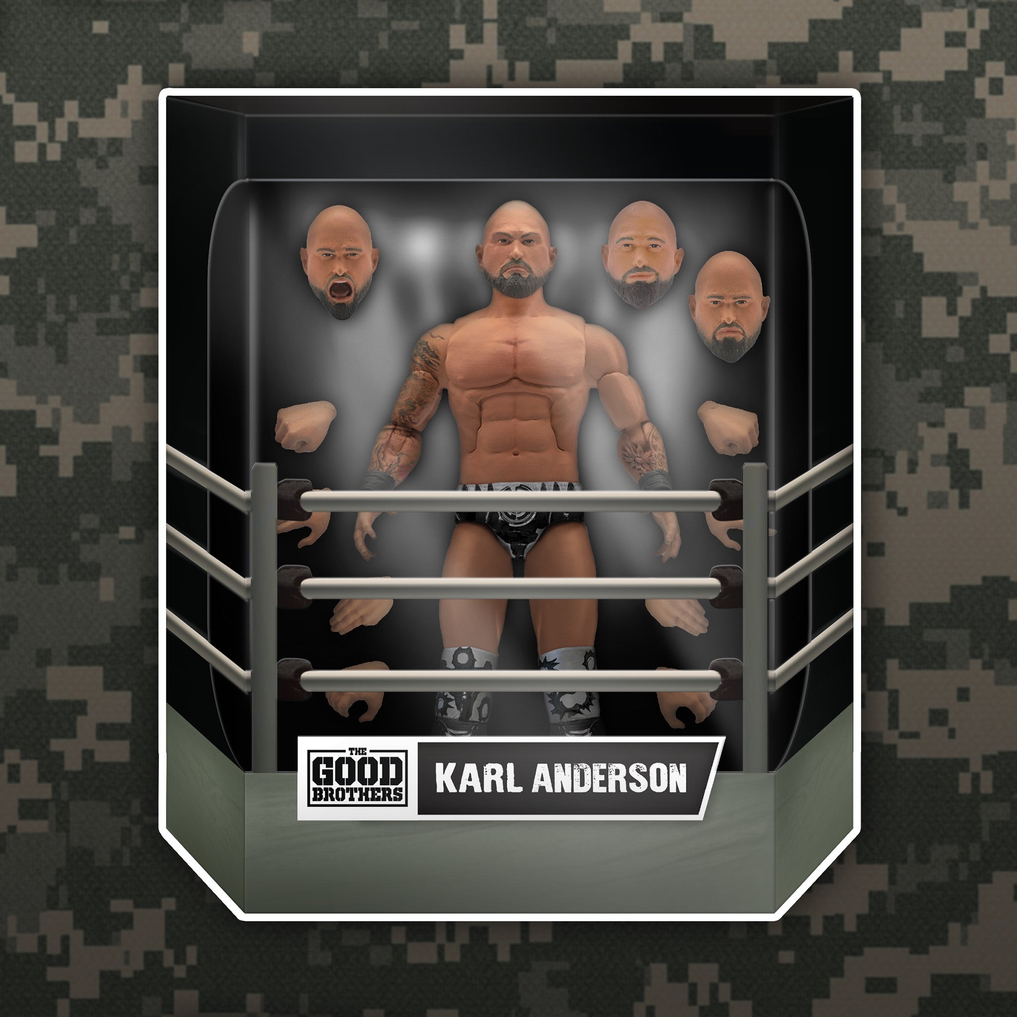  Wrestling: The Good Brothers Ultimates - Karl Anderson 7 inch Action Figure  0840049812895