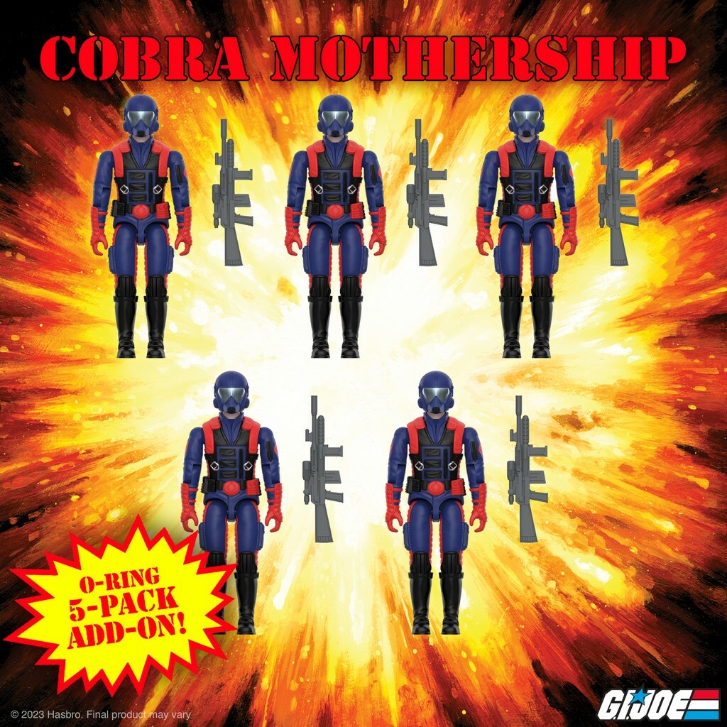  G.I. Joe: Cobra Viper Gunner O-Ring 3.75 inch ReAction Figure 5-Pack  0840049888357