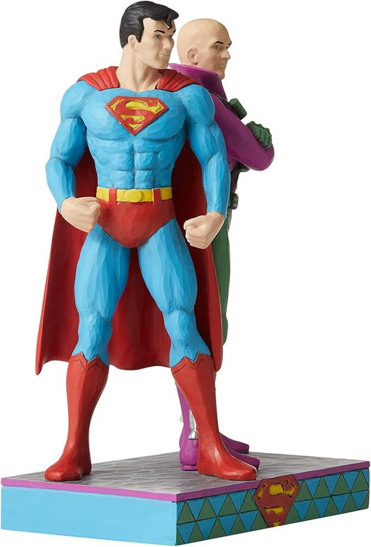 figurine jim shore dc comics superman and lex luthor