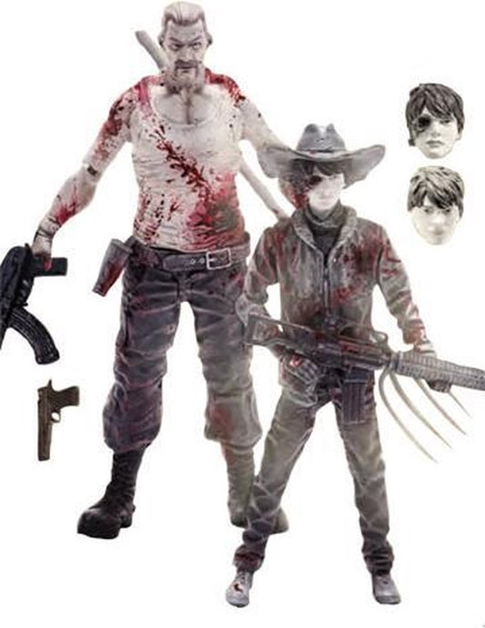 Action Figure The Walking Dead Carl Abraham Exclusive 2 Pack