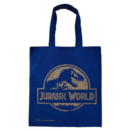 Jurassic World Logo Tote Bag Blue