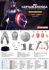 model kit captain america winter soldier 1.9