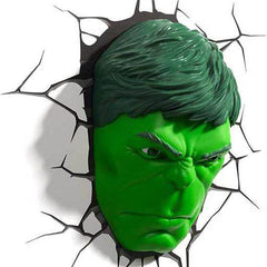 Marvel 3D LED Light Hulk Face 3D 0816733840451