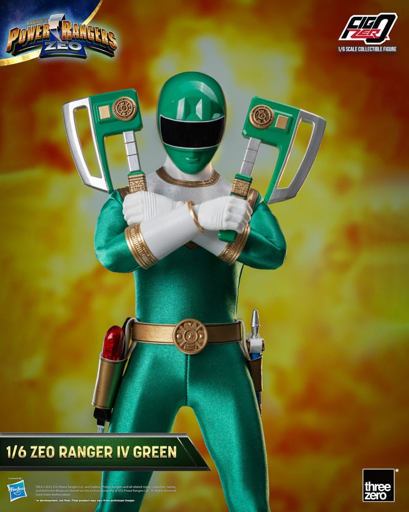 Power Rangers Zeo FigZero Action Figure 1/6 Ranger IV Green 30 cm 4895250810402