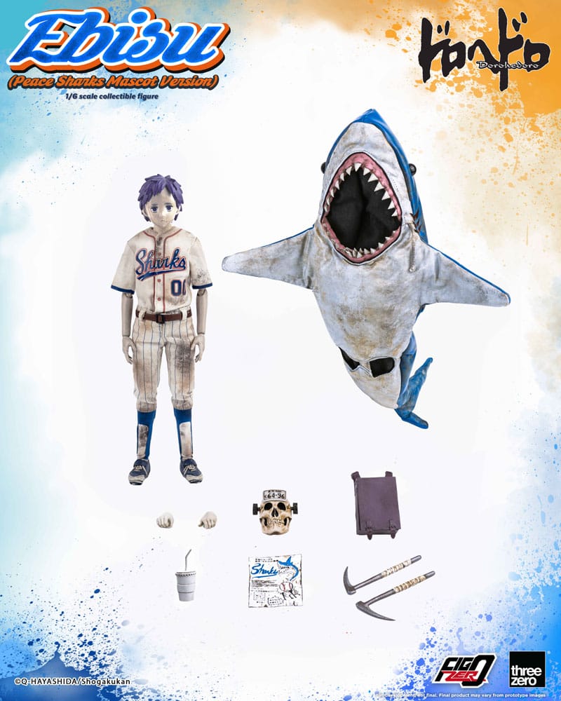 Dorohedoro FigZero Action Figure 1/6 Ebisu Peace Sharks Mascot Ver. 24 cm 4895250815391