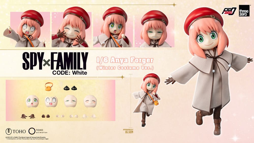 Spy x Family Code: White FigZero Action Figure 1/6 Anya Forger Winter Costume Ver. 17 cm 4895250811218