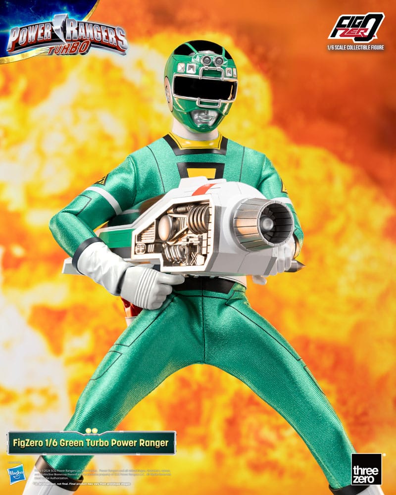 Power Rangers Turbo FigZero Action Figure 1/6 Green Turbo Power Ranger 30 cm 4895250815230